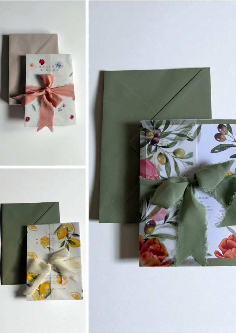 0. Pastel Colour Wedding Invitations