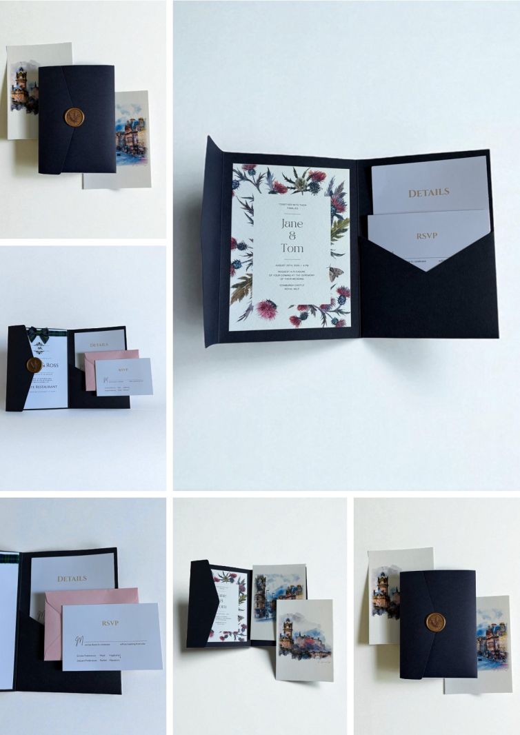 13Scottish NavyPink Pocketfold