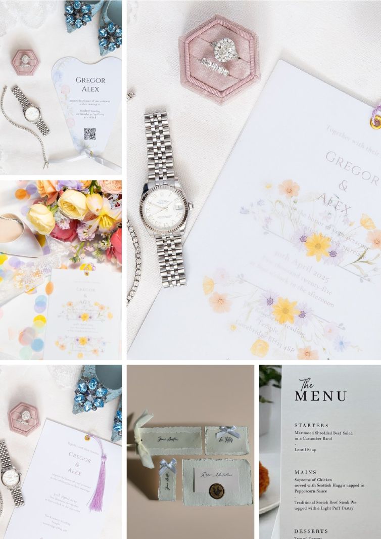 9.Spring Flower Wedding Invitation (1)