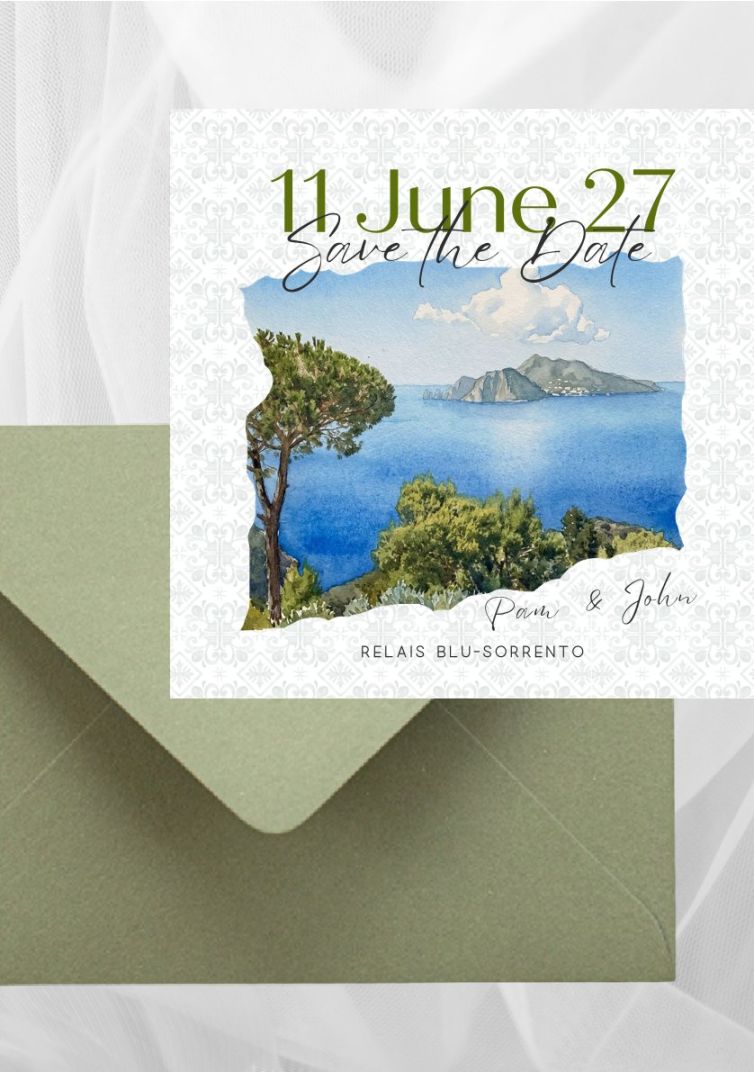 Rustic Naple Save the Date